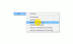 Windows 10 Tutorial - Das verschwommene Hintergrundbild am Anmeldebildschirm von Windows 10 deaktivieren, um wieder das klare Hintergrundbild anzuzeigen! - Registrierungsdatenbank: Einen neuen Dword-Wert anlegen 
