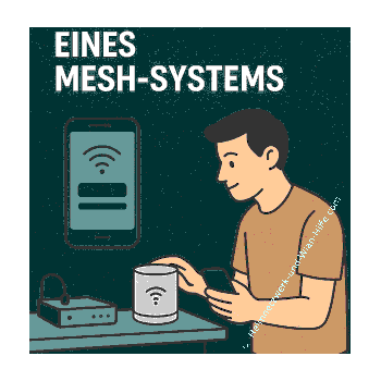 Einfache Einrichtung des Mesh-Systems mit Hilfe einer App