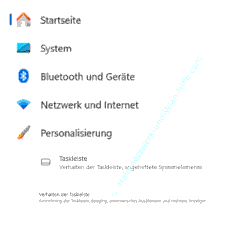 Einstellungen / Personalisierung / Taskleiste / Verhalten der Taskleiste aufrufen