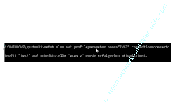 Wlan-Netzwerk Tutorial: Erfolgsmeldung, wenn der netsh-Befehl ohne Fehler ausgeführt wurde