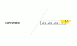 Windows 10 Netzwerk Tutorial - Problem: Kein Zugriff auf den Router möglich! – Feld zum Bearbeiten der Subnetzmaske einer IP-Adresse
