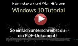 So einfach unterschreibst du ein PDF-Dokument! - Youtube Video Windows 10 Tutorial