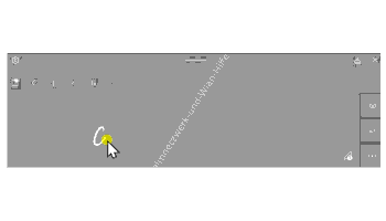 Handgeschriebene Text über die Bildschirmtastatur eingeben