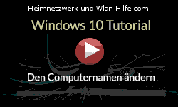 Den Computernamen unter Windows 10 ändern  - Youtube Video Windows 10 Tutorial