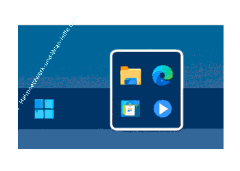 Icons in der Taskleiste werden übereinander aufgelistet