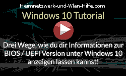 Informationen zur BIOS / UEFI Version unter Windows 10 anzeigen lassen! - Youtube Video Windows 10 Tutorial