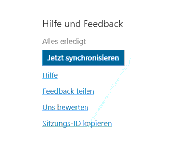 Inhalte der Kurznotizen-App direkt mit der Microsoft-Cloud bei angemeldetem MS-Konto synchronisieren