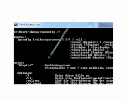 Der Netzwerkbefehl ipconfig – Kommandozeile, ipconfig – alle Optionen anzeigen lassen /?