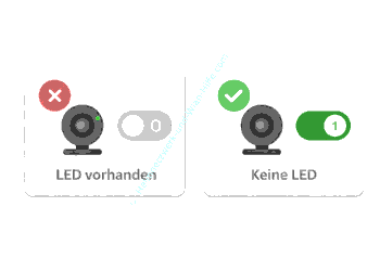 Ist eine Kamera LED vorhanden oder nicht