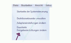 Netzwerk Tutorial: Netzwerkproblem! Es werden keine anderen Computer in der Netzwerkumgebung angezeigt! Windows Netzwerkumgebung Menüpunkt Erweiterte Freigabeeinstellungen ändern