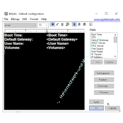 Bginfo Tutorial: Konfigurationsbildschirm für die Anzeige von bginfo-Informationen