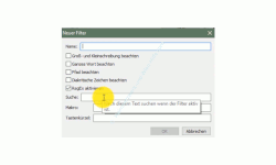 Windows 10 Tutorial - Everything für eine schnelle Dateisuche nutzen! – Konfigurationsfenster für das Erstellen neuer Suchfilter in Everything