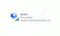 Windows 10 Netzwerk-Tutorial - Die automatische Einwahl in Wlan-Netzwerke verhindern! - Konfigurationsfenster Netzwerkverbindungen – Eine aktive Wlan-Netzwerkverbindung 
