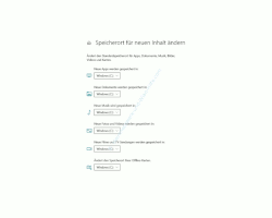 Windows 10 Tutorial - Den Standardspeicherort für Windows 10 Apps ändern! - Konfigurationsfenster Speicherort für neue Inhalt ändern 