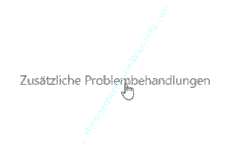 Windows 10 Probleme lösen -Tutorial: Link Zusätzliche Problembehandlungen