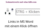  Links in Word Dokumenten mit einem Klick öffnen