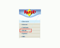 Wlan-Netzwerk Tutorial: Mac-Filter konfigurieren Fritzbox Konfigurationsmenü - Menü Einstellungen WLAN