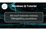 Microsoft Defender Antivirus-Prüfung Offline durchführen