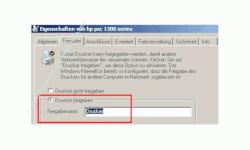 Tutorial: Einen Netzwerkdrucker im Heimnetzwerk einrichten - Drucker freigeben - Option Drucker freigeben aktivieren