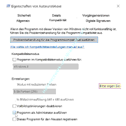 Administrator Tutorial: Die Option Programm als Administrator ausführen über den Kompatibilitätsmodus einer Programmdatei aktivieren