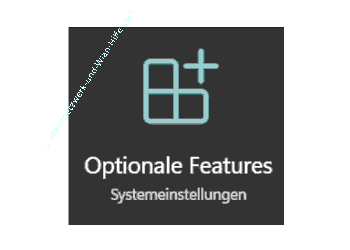 Optionale Features über das Suchfeld von Windows aufrufen