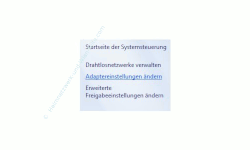 Windows 7 Heimnetzwerk Tutorial:  Systemsteuerung Adaptereinstellungen ändern