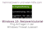 Ping-Anfragen in der Windows Firewall zulassen