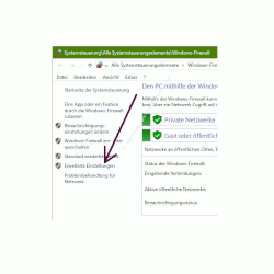 Ping-Anfragen in der Windows Firewall zulassen – Die erweiterten Einstellungen der Firewall aufrufen