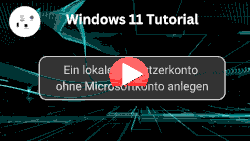 Programme mit Admin-Rechten in einem normalen Windows-Benutzerkonto starten - Youtube Video Windows 11 Tutorial