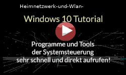 Programme und Tools der Systemsteuerung schneller aufrufen - Youtube Video Windows 10 Tutorial