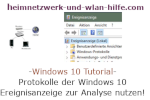 Protokolle der Windows 10 Ereignisanzeige zur Problemlösung nutzen