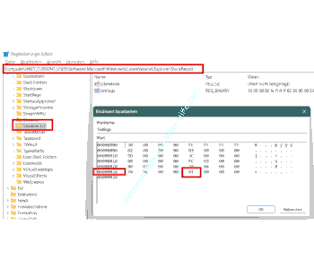 Registry-Werte für übereinanderliegende Icons in der Taskleiste anpassen