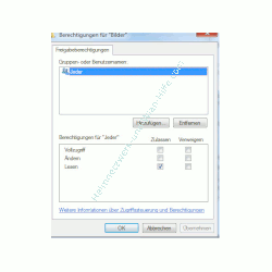 Heimnetzwerk Tutorial: Sichere Windows-Freigaben verwenden - Berechtigungen für eine Windows 7 Freigabe vergeben