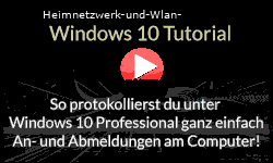 So protokollierst du unter Windows 10 Professional ganz einfach An- und Abmeldungen am Computer! - Youtube Video Windows 10 Tutorial