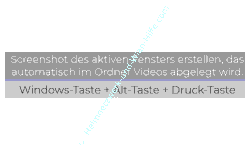 Windows 10 Tutorial: Screenshots erstellen – Screenhot des aktiven Fensters mit Screenshotspeicherung per Windows + Alt und Druck-Taste erstellen