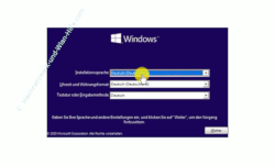 Windows 10 Tutorial - Windows Benutzerkonto gesperrt Passwort vergessen Kennwort hacken und Admin-Rechte erhalten! - Start von Windows 10 DVD Auswahl der Installationssprache 