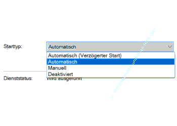 Starttypen von Windows-Diensten