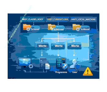 Struktur und Aufbau von Schlüsseln und Werten in der Registry