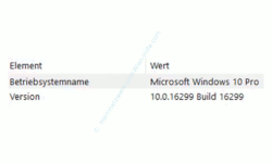 Systeminformationen anzeigen lassen – Anzeige der Betriebssystemversion