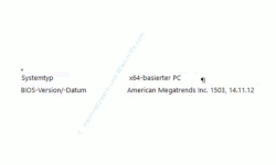Systeminformationen anzeigen lassen – Anzeige Systemtyp und BIOS-Version