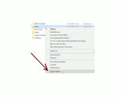 Ordner- und Dateiberechtigungen mit Takeown und Icacls ändern – Das Eigenschaftenfenster über das Kontextmenü eines Ordners oder einer Datei öffnen