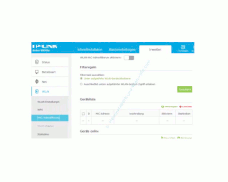 TP-Link Archer VR900v - Mac-Adressfilter konfigurieren – Das Menü MAC-Adressfilterung