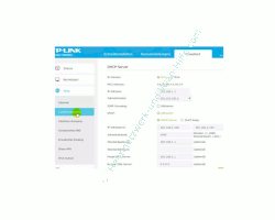  TP-Link Archer VR900v – Konfigurationsmenü Menüpunkt LAN-Einstellungen – DHCP-Server