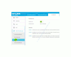TP-Link Archer VR900v: USB-Anschlussmöglichkeiten nutzen – Drucker- bzw. Printservereinstellungen vornehmen