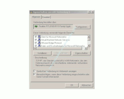 Tutorial: Verbindung zwischen zwei PC durch Crossover Kabel - Eigenschaftsfenster einer Netzwerkverbindung