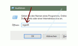 Windows 10 - Gesperrte Registry-Einträge mit Regownershipex ändern – Den Registrierungs-Editor über den Befehl regedit öffnen