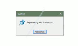 Windows 10 - Gesperrte Registry-Einträge mit Regownershipex ändern – Info-Fenster. Registrierung wird durchsucht