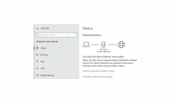 Windows 10 Netzwerk Tutorial - Überblick über deine Netzwerkkonfiguration in den neuen Netzwerkkonfigurationsmenüs! - Überblick über den Netzwerkstatus im neuen Netzwerkkonfigurationsfenster 