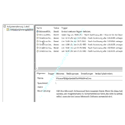 Windows 10 Tutorial: Aufgabenplanung – Übersicht aller geplanten Aufgaben über die Aufgabennplanungsbibliothek