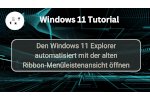 Explorer Windows 11 Alte Ribbon wiederherstellen